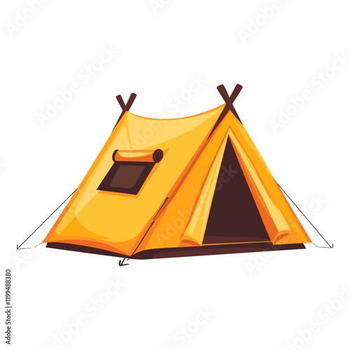 Tent camping illustration outdoors recreation vector