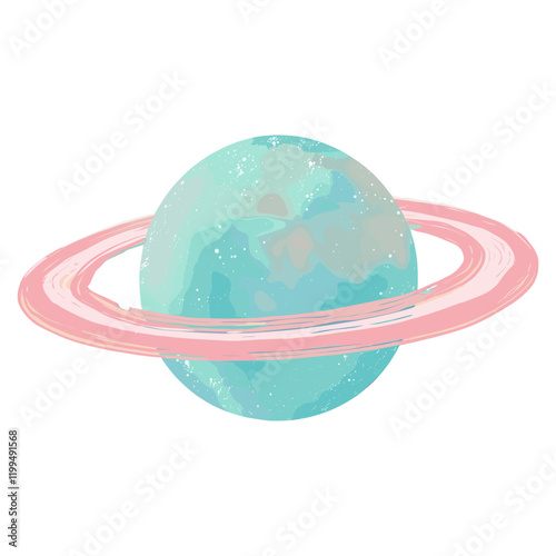 Cute planet illustration astronomy universe outdoors vector