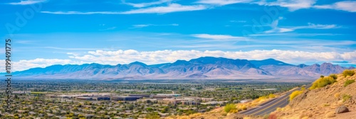 Henderson, Nevada Vista: Scenic Trail for Hiking and Walking with a Viewpoint Overlooking the City [16:9 photo