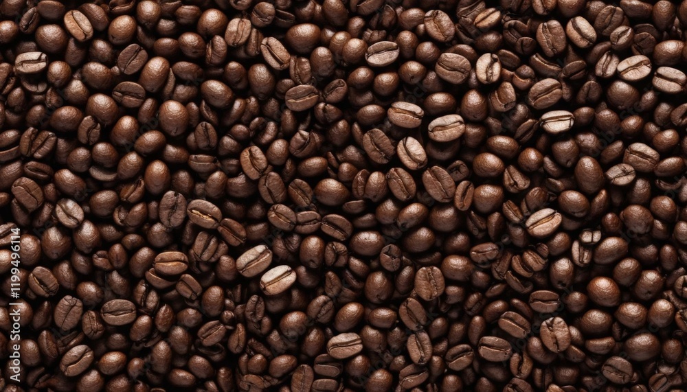 A close-up of freshly roasted coffee beans, showcasing their rich brown color and textures, perfect for coffee-related themes and products A close-up of freshly roasted coffee beans, showcasing their rich brown color and textures, perfect for coffee-related themes and products