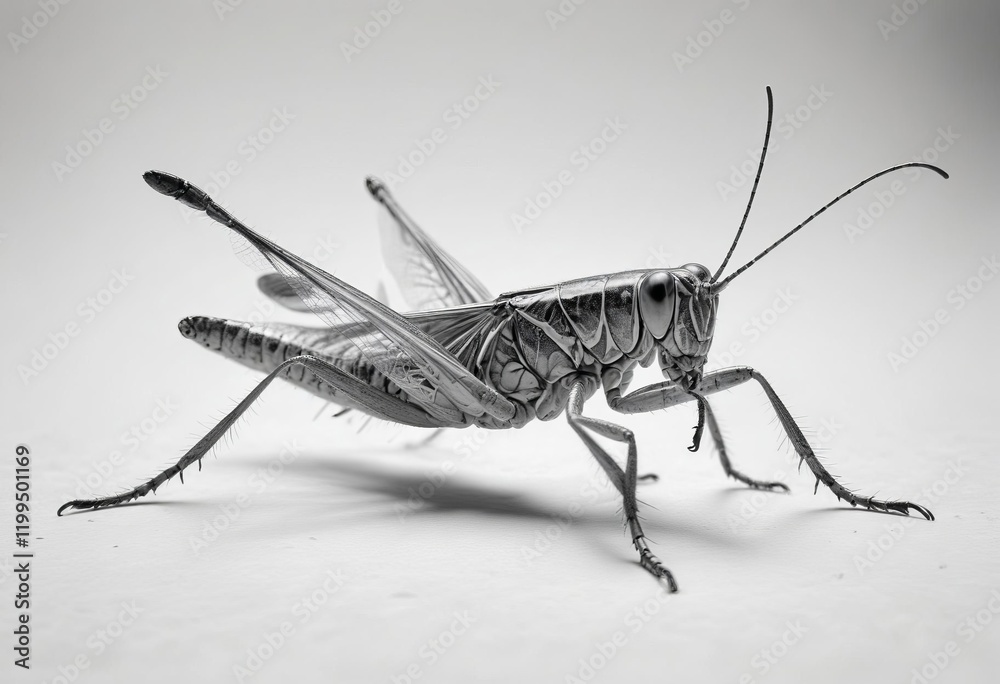 Capturing the Elegance of a Meadow Grasshopper in Exquisite Detail Capturing the Elegance of a Meadow Grasshopper in Exquisite Detail