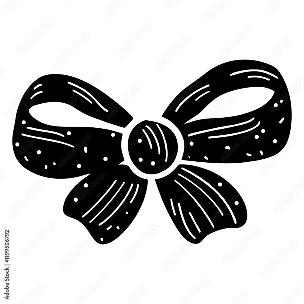 Bow ribbon accessories accessory black vector Bow ribbon accessories accessory black vector