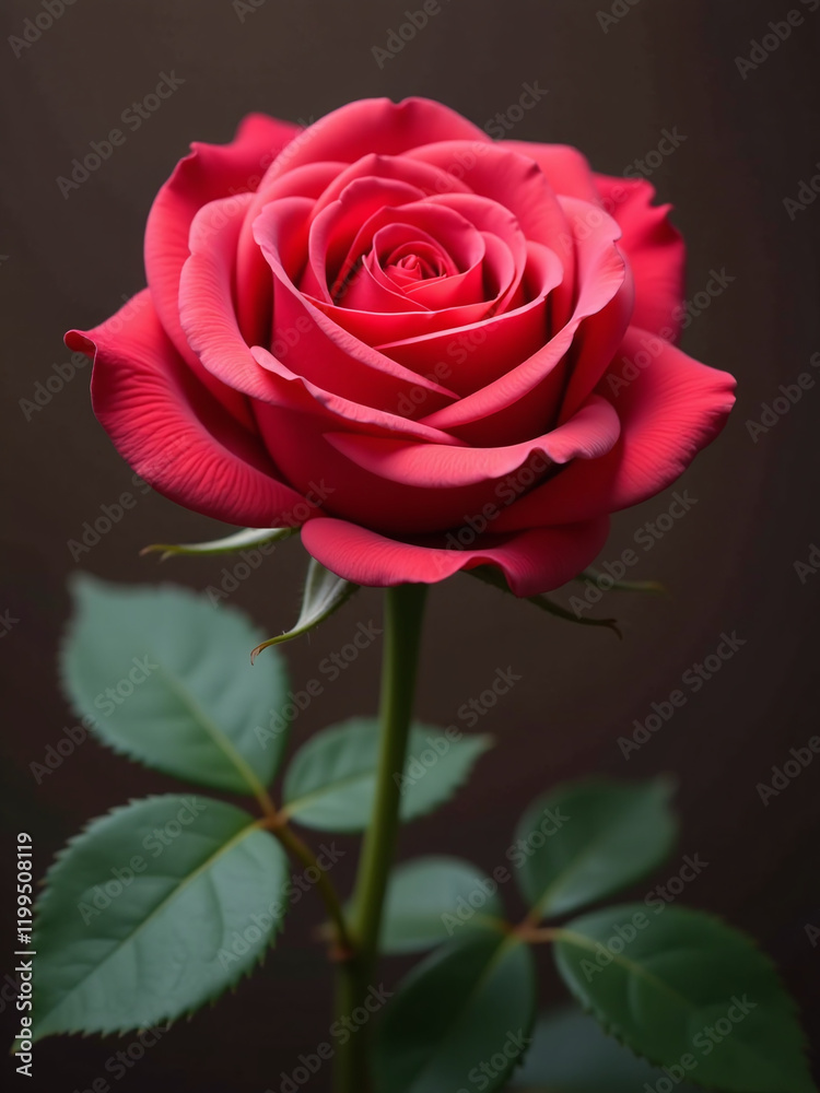 Fototapeta premium The Rose Is Often Associated With Love And Its Symbol, A Heart, Represents Deep Affection For Someone. 00003