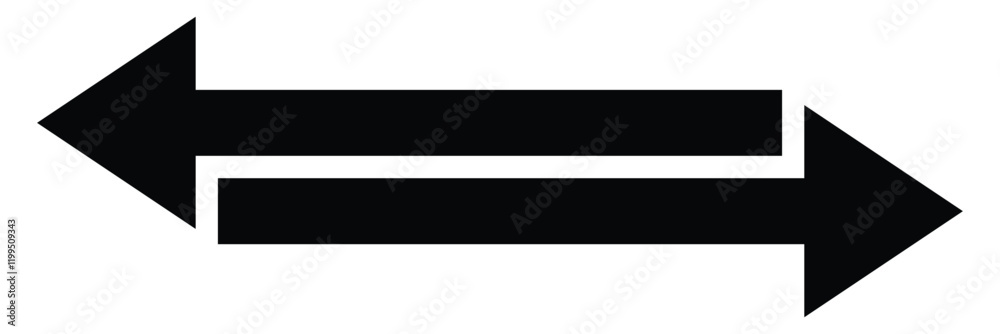 Double ended arrow vector design for website, app and logo design. Dual sided arrow vector, icon, silhouette design. Vector illustration of duel side arrow. Double ended arrow vector design for website, app and logo design. Dual sided arrow vector, icon, silhouette design. Vector illustration of duel side arrow.