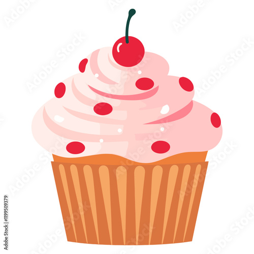 Cup cake illustration cupcake dessert vector