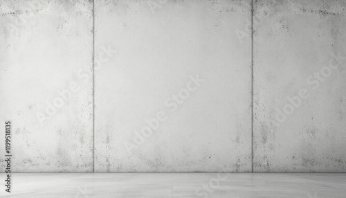 Minimalistic Concrete Wall with Visible Imperfections and Light-Colored Floor