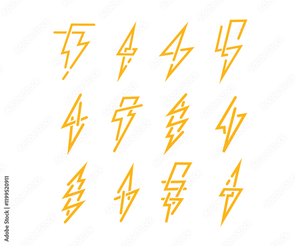 yellow lightning design image collection yellow lightning design image collection