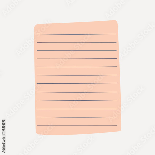 Cute sticky notes illustration vector