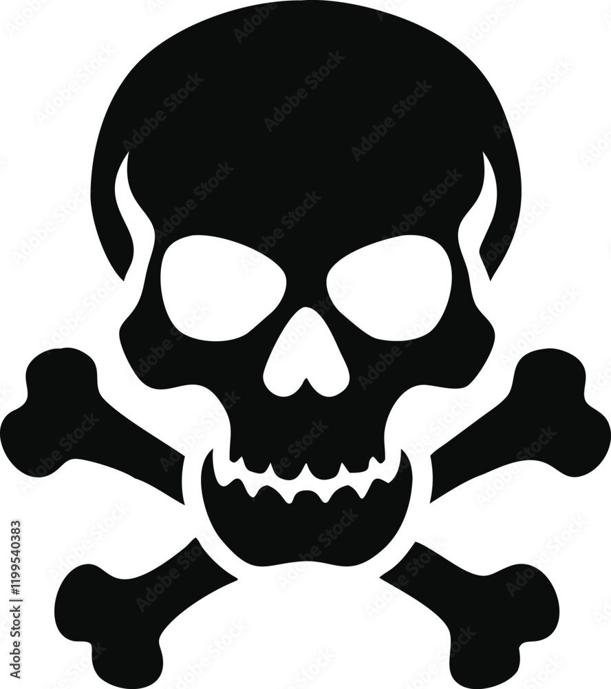 Fototapeta premium skull and crossbones icon