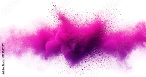 Explosion of colored powder (abstraction).