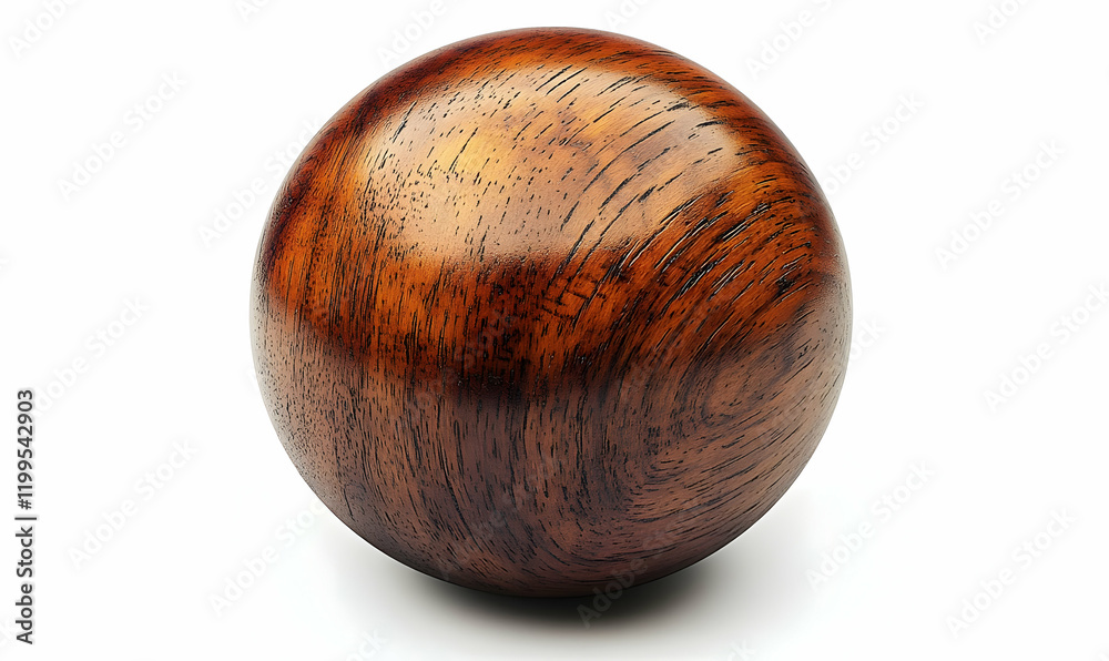 Polished wood sphere, studio shot, white background, craft (1) Polished wood sphere, studio shot, white background, craft (1)