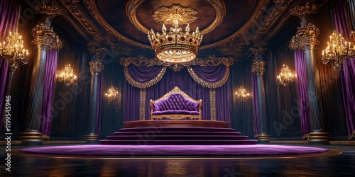 Majestic Throne Room: A Regal Digital Palace
