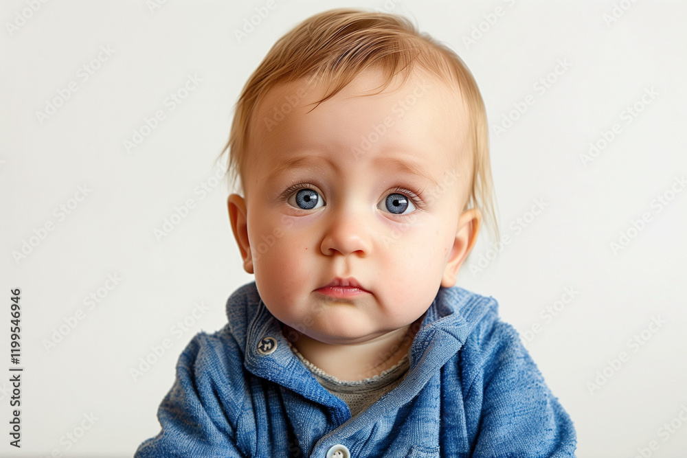 Portrait of a little blonde boy in blue sweatshirt looking sad, little infant tired and hungry with a pouty face after being told 'no' by their parents. Portrait of a little blonde boy in blue sweatshirt looking sad, little infant tired and hungry with a pouty face after being told 'no' by their parents.
