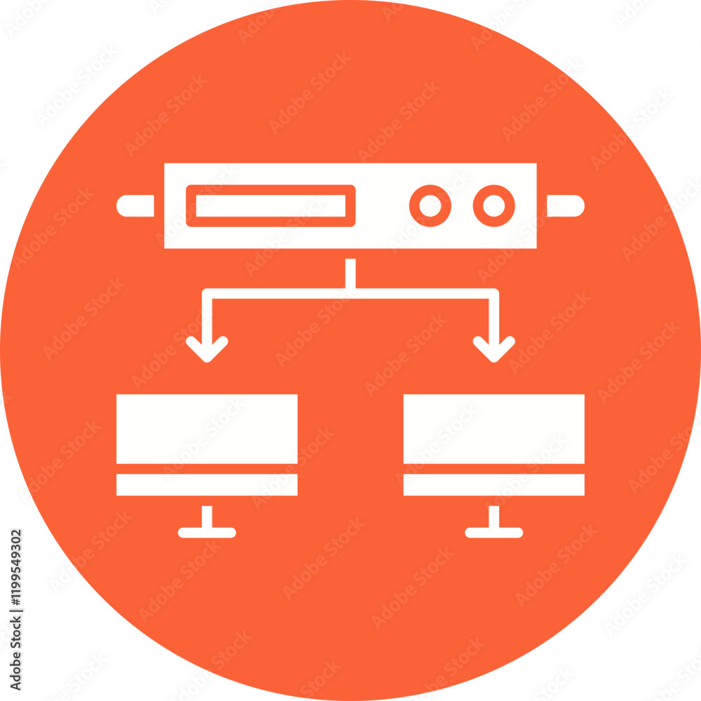 Server Connections icon single vector illustration Server Connections icon single vector illustration