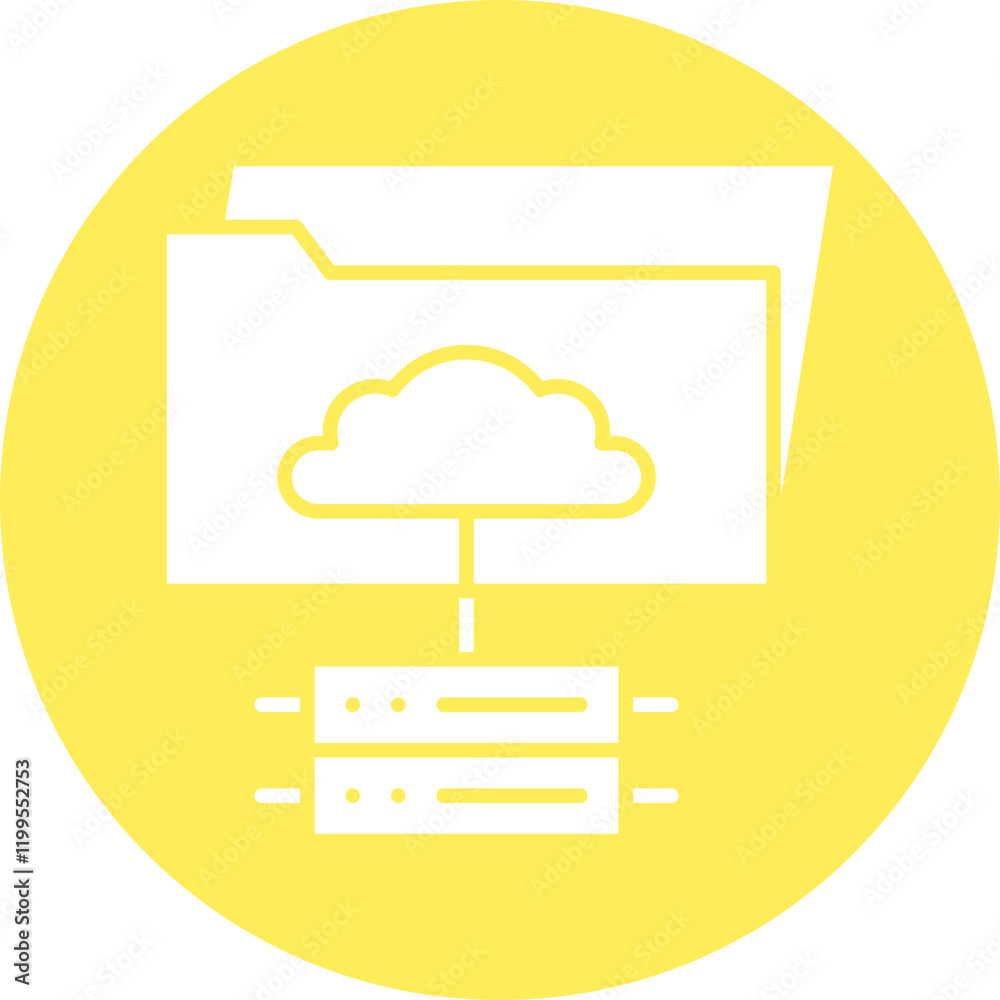 Data Access from Folders icon single vector illustration Data Access from Folders icon single vector illustration