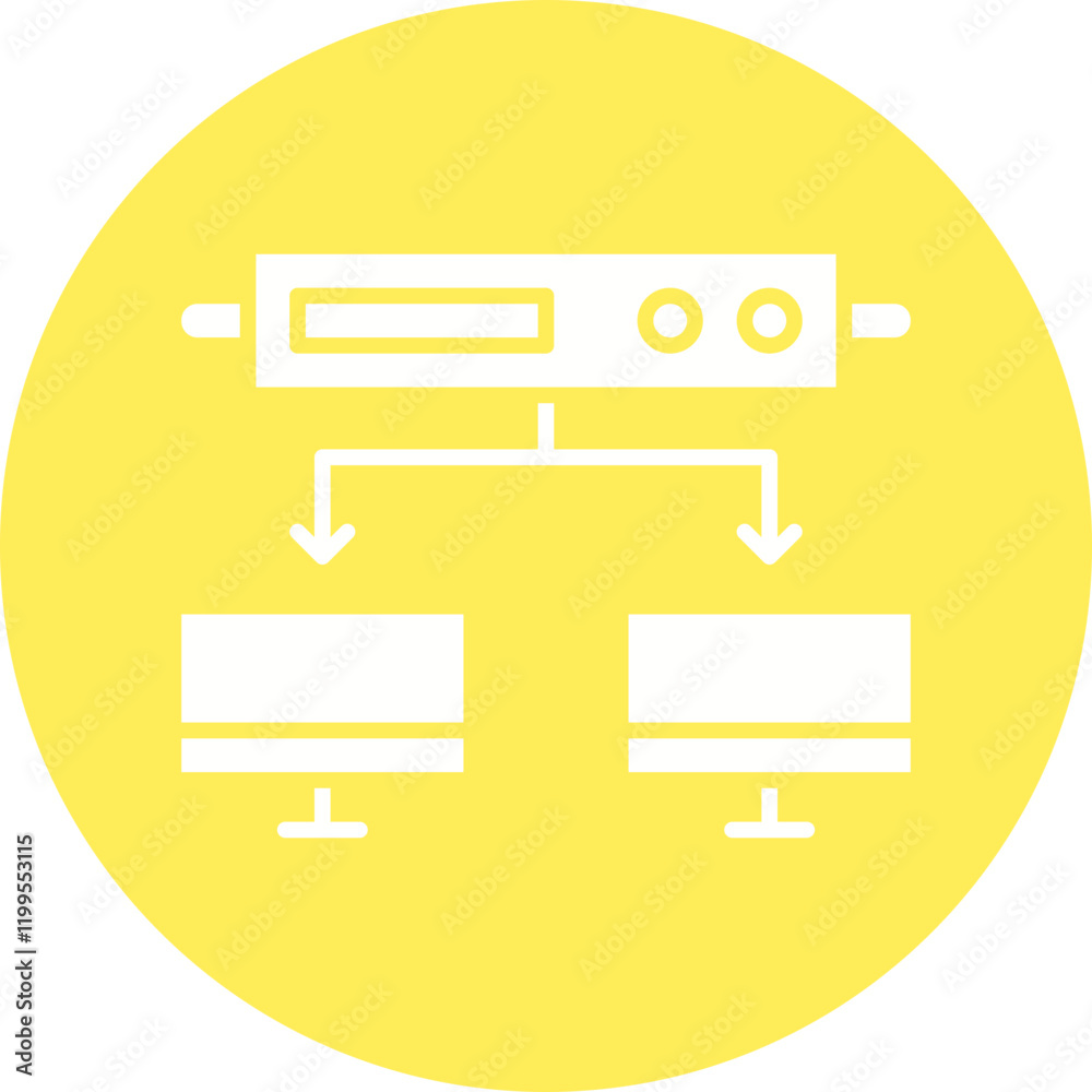 Server Connections icon single vector illustration Server Connections icon single vector illustration