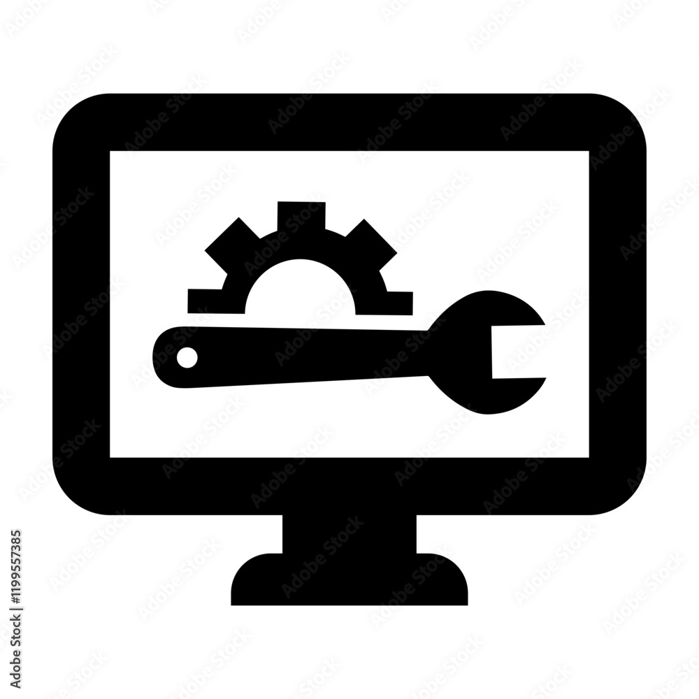 Configure, LCD, and Maintenance Icon Configure, LCD, and Maintenance Icon
