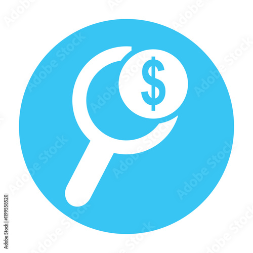 Dollar, Search, and Find Icon