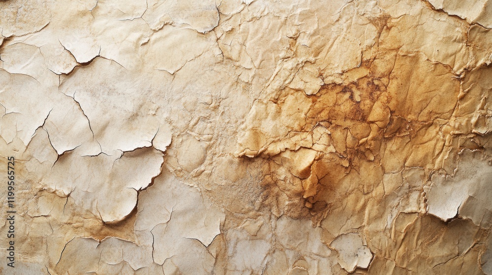 Textured background with aged parchment paper tones and subtle cracks Textured background with aged parchment paper tones and subtle cracks