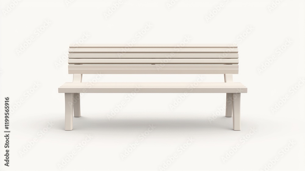 Simple wooden park bench isolated on white. (5) Simple wooden park bench isolated on white. (5)