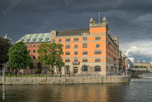 Regierungssitz Rosenbad, Amtssitz Premierminister, Staatskanzlei, Justizministerium, Stockholm, Schweden photo