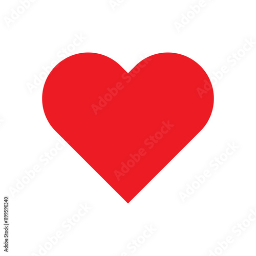 Red heart shape on white background. Heart shape icon, vector illustration. EPS 10 Free Download Red heart shape on white background. Heart shape icon, vector illustration. EPS 10 - GFXLoad