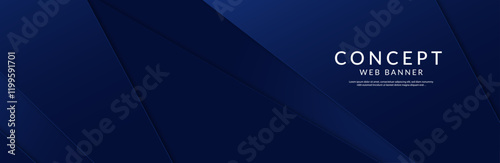 Abstract blue web banner background