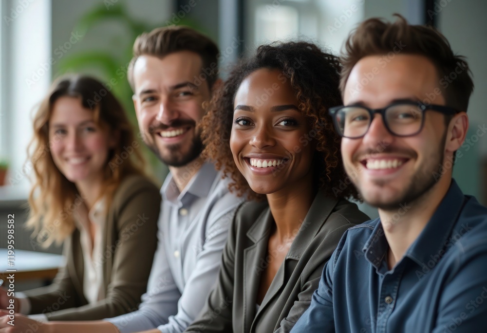 Fototapeta premium Portrait of diverse multiethnic team in the office