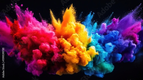 Captivating fusion of art and energy in an explosive color event.