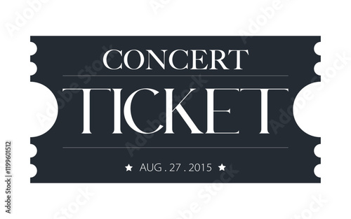 Ticket, admit one ticket, Concert ticket