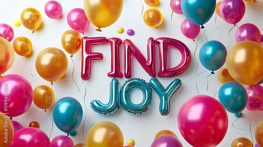 A bunch of balloons with the word A bunch of balloons with the word