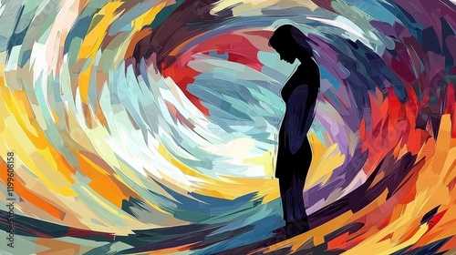 Visual representation of agony through art. 