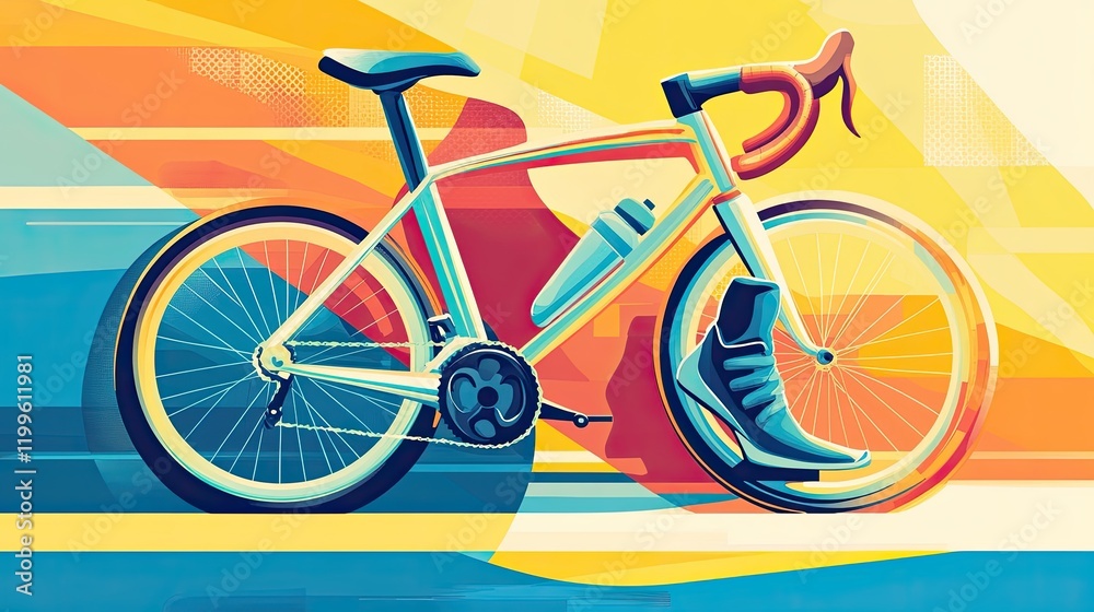 Fototapeta premium bicycle on the beach