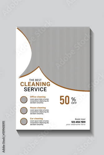 No.1 Cleaning Service and Flyer Template