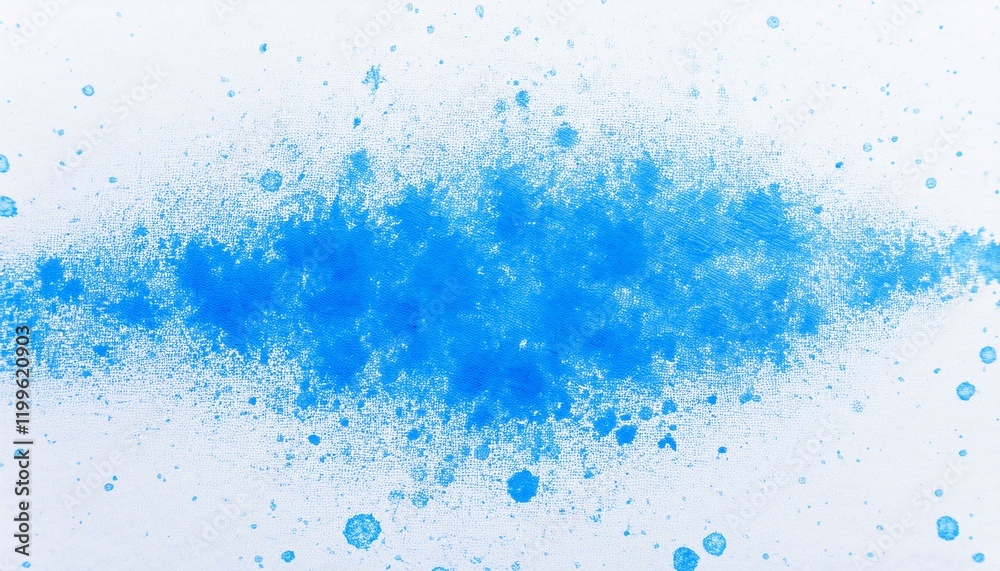 Fototapeta premium Blue watercolor splash on white background 