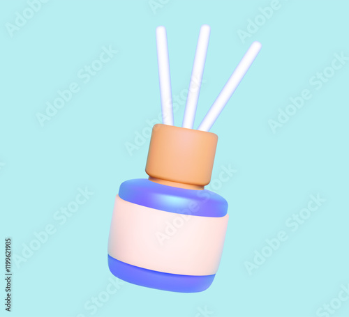 3D Icon Reed Diffuser Bottle with Sticks
