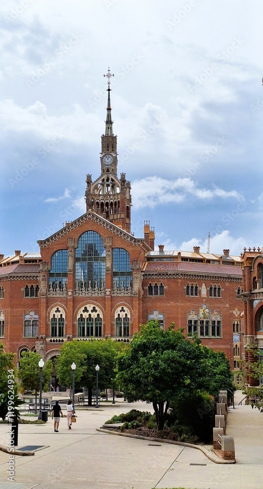 Fototapeta premium spain, catalunya, barcelona, ​​hospital, Recinto Modernista de Sant Pau
