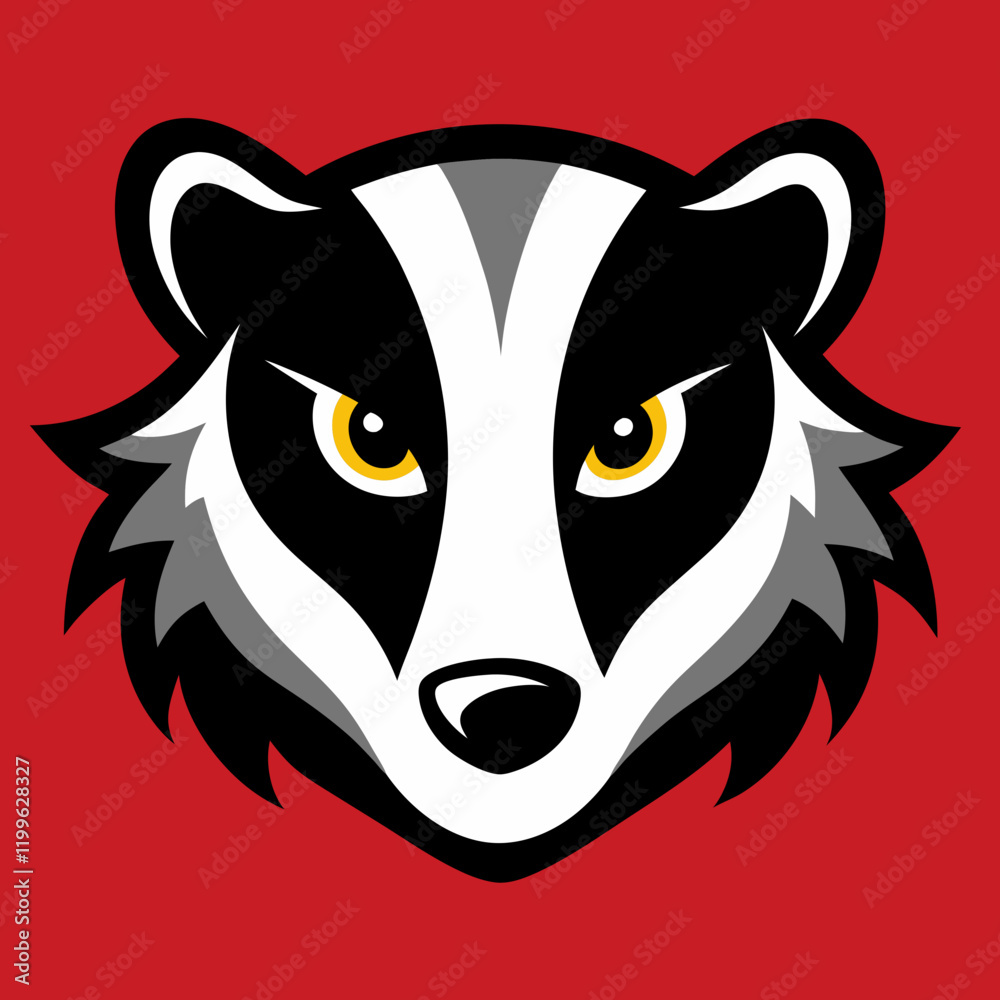 Fototapeta premium illustration of a badger