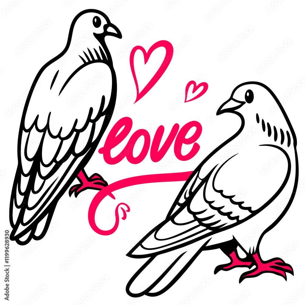 Fototapeta premium vector illustration of a dove