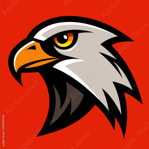 falcon head vector