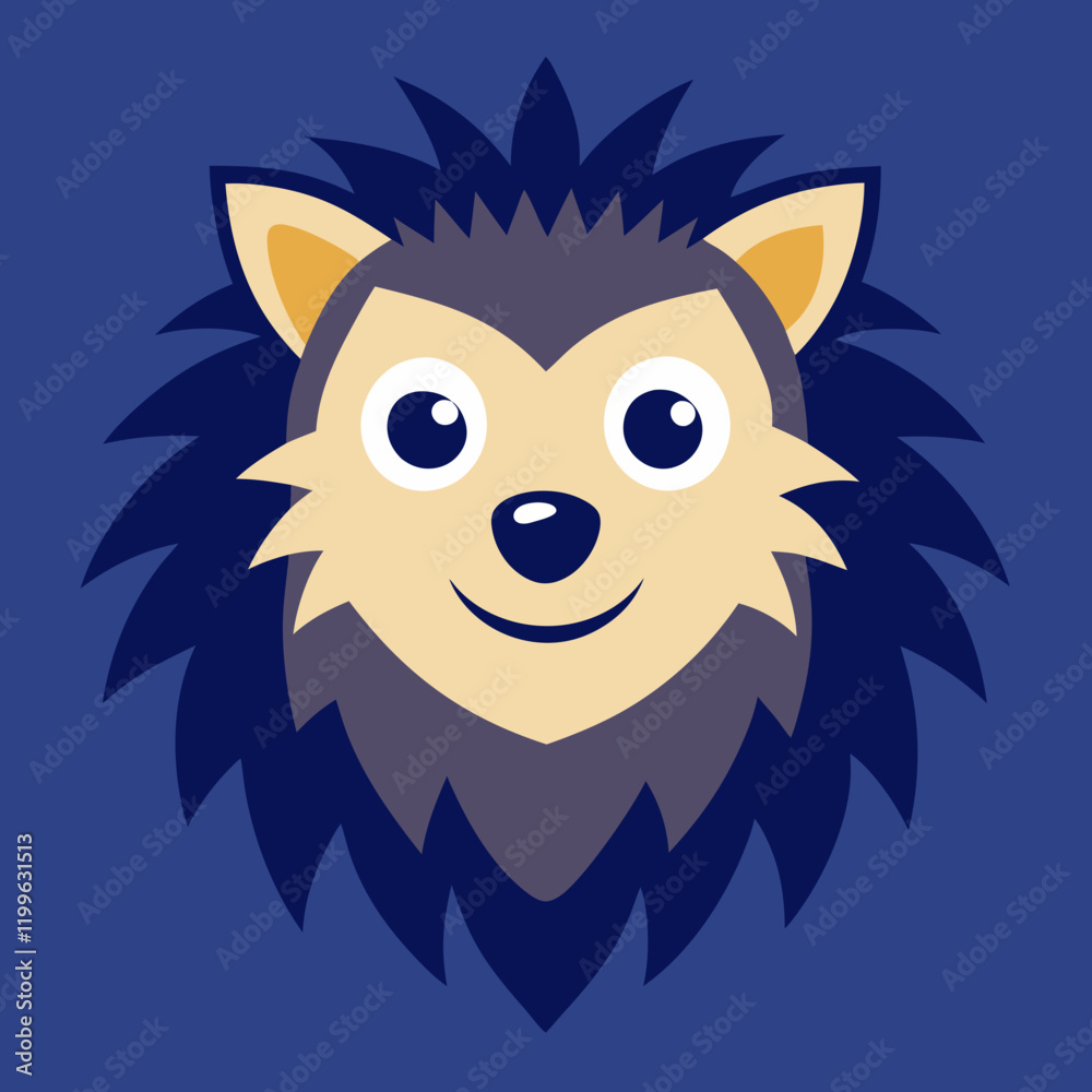 Fototapeta premium hedgehog head mascot