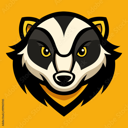 illustration of a honey badger