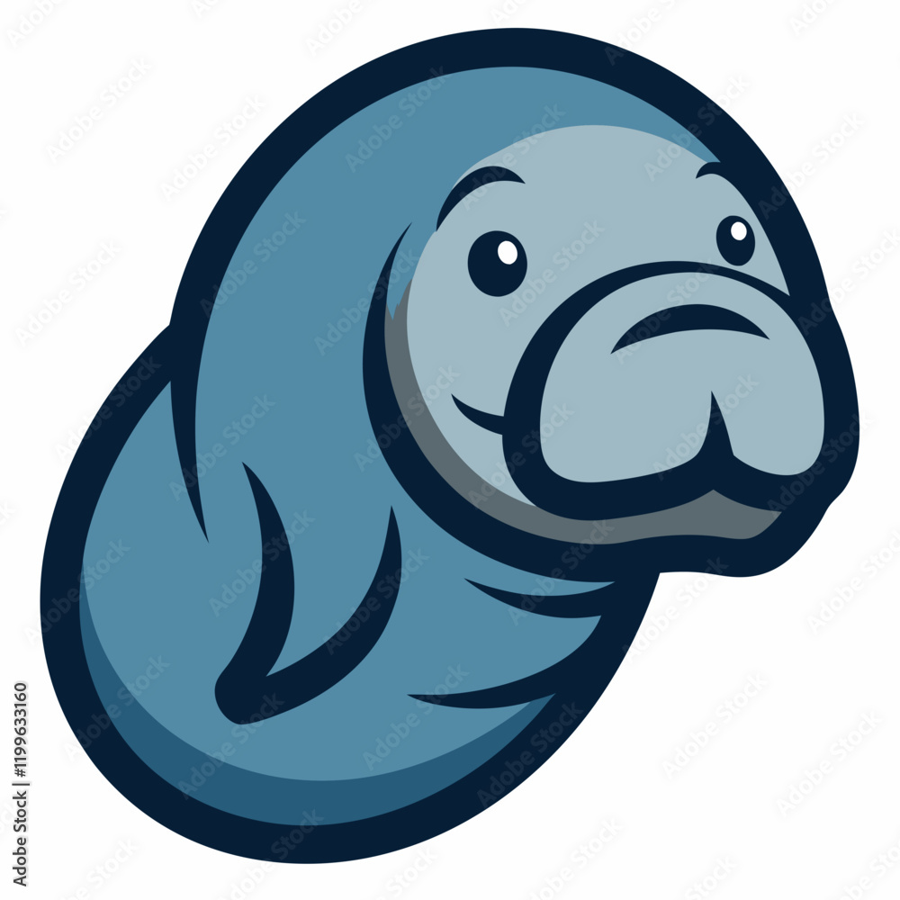 manatee vector art manatee vector art