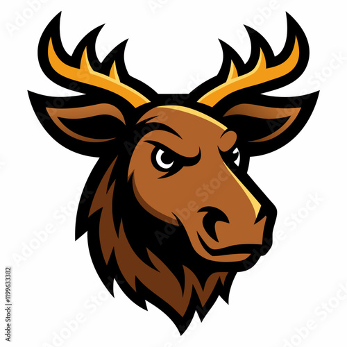 head of a moose