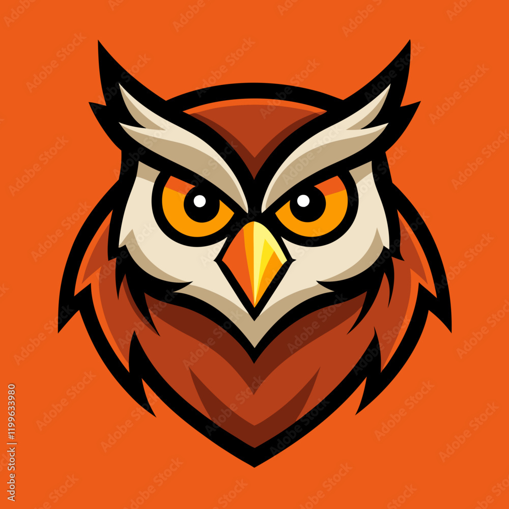 Fototapeta premium owl head mascot