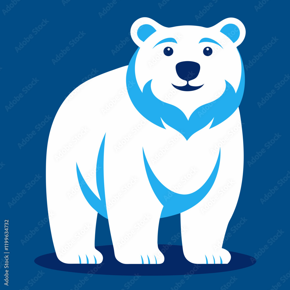 Naklejka premium polar bear illustration