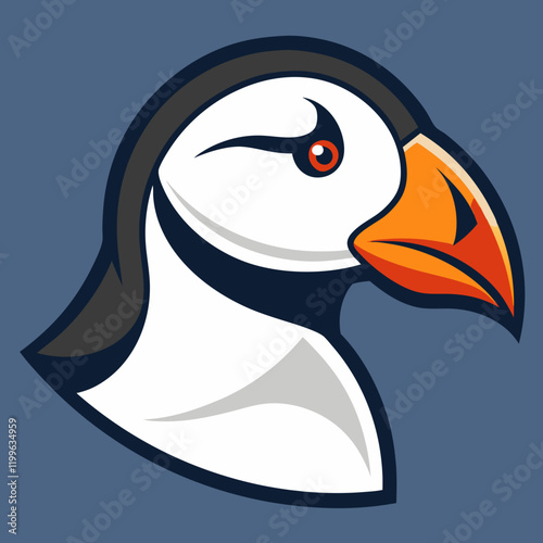 puffin mascot vector