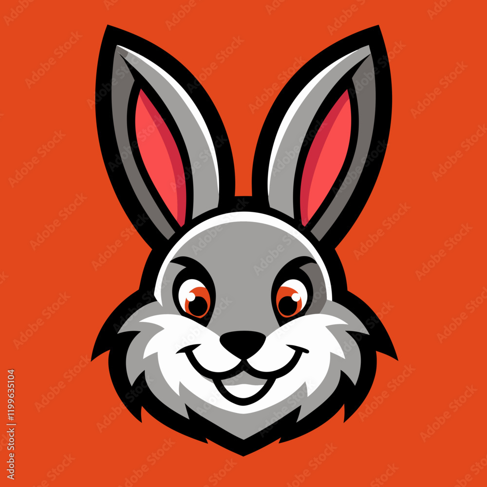 Obraz premium rabbit head mascot