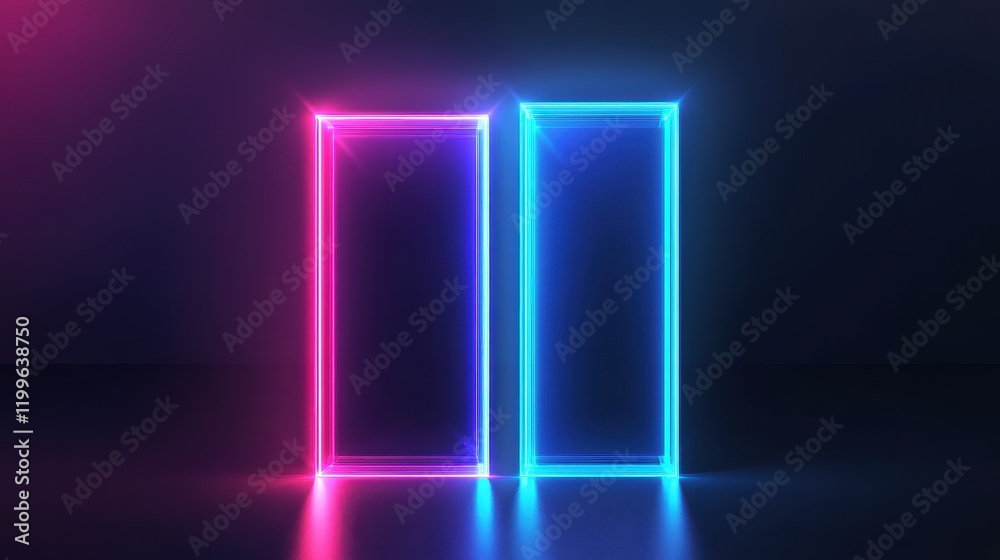 A futuristic bar chart, tech business concept, neon glow style, dark blue and cyan tones, isolated on white background. A futuristic bar chart, tech business concept, neon glow style, dark blue and cyan tones, isolated on white background.