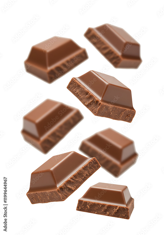 Levitating milk chocolate chunks isolated on white background. Flying Chocolate pieces, shavings and cocoa crumbs Top view. Flat lay
Levitating milk chocolate chunks isolated on white background. Flying Chocolate pieces, shavings and cocoa crumbs Top view. Flat lay